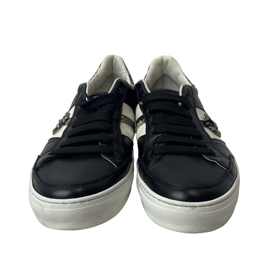 Cavalli Class by Roberto Cavalli Snakeskin Embossed Leather‎ Italy Men's Size 44